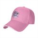 Black baseball cap with purple wizard cat and dice graphic