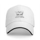 Black baseball cap with cute smiling ghost graphic