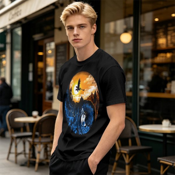 How to Train Your Dragon Night and Light Fury Dragon Scene T-Shirt