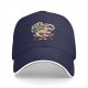 Black baseball cap with 'I'm a Yappuccino' coffee cartoon graphic