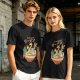 Olive T-Shirt with Kawaii Ramen Monster Bowl Graphic