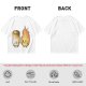 Olive T-Shirt With Cute Roasted Marshmallow And Fire Graphic