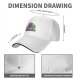 Black baseball cap with Elisa Sue graphic and text print