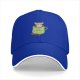Black baseball cap with chihuahua in teacup graphic design