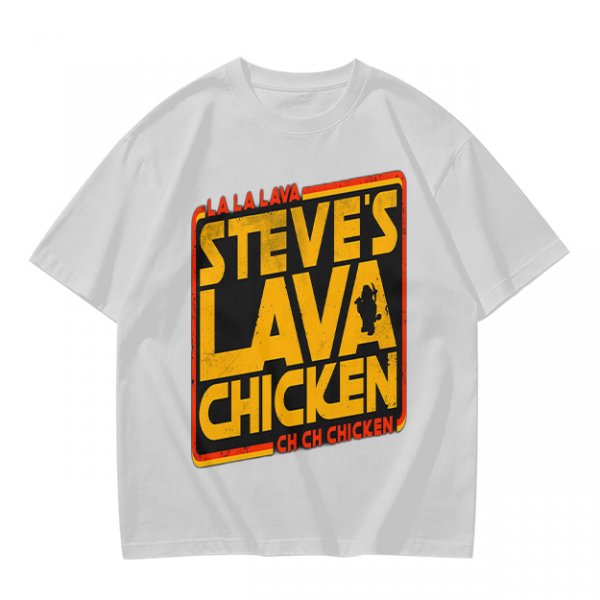 Steve's Lava Chicken Graphic T-Shirt Print Design