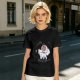 Olive T-Shirt With Chibi Princess Mononoke Wolf Rider Artwork