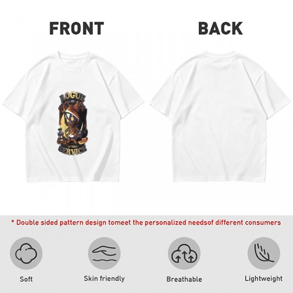 Rogue At Your Service Chibi Character Graphic T-Shirt