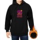 Black Hoodie With Vibrant Sunset Landscape Graphic Print