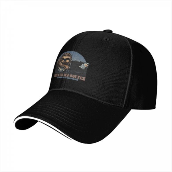 Sloth Fueled By Coffee And Mild Resentment Baseball Cap