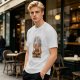 Olive T-Shirt With Sacred Fast Food Combo Graphic Print