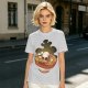 Olive T-Shirt With Skull Ramen Bowl Graphic