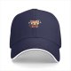 Black Baseball Cap With Cute Worried Red Panda Graphic