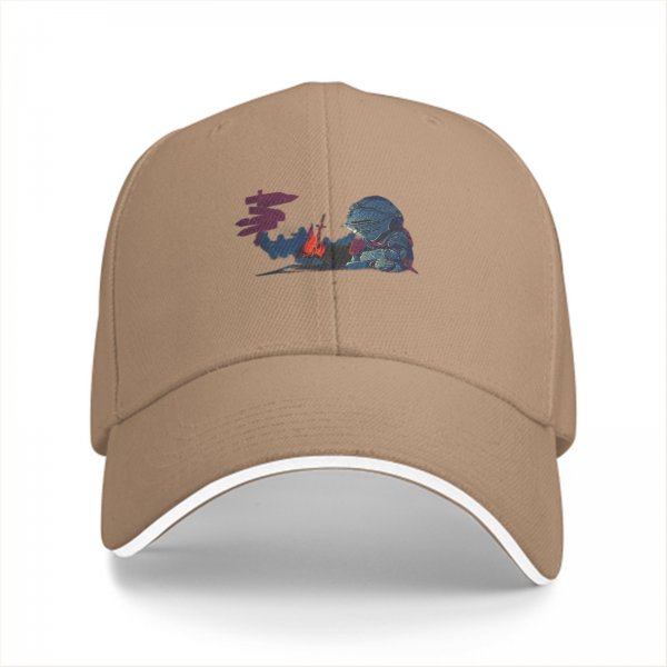 Black Baseball Cap With Knight By Campfire Graphic Print