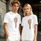Olive Green T-Shirt with Smiling Baby Groot Graphic