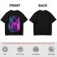 Olive Green T-Shirt With Neon Hollow Knight Character Art