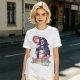 Olive Graphic T-Shirt with Muscular Figure Holding Red Device and Night Watch Text