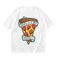 Olive T-Shirt With Pizza Slice 'Trapped In A Love Triangle' Print