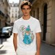 Olive T-Shirt With Fairy Godmother Cat Graphic Print
