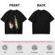 Olive T-Shirt With Cartoon Coffee Mug And Wine Bottle Print