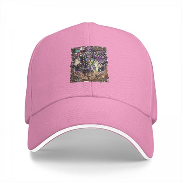 Black Baseball Cap With Yu-Gi-Oh! Style Wizard Card Art Print