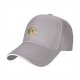 Black baseball cap with cute smiling potato graphic print