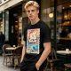 One Piece Going Merry Ship Stamp Graphic T-Shirt