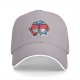 Black baseball cap with soccer panda and bear 'Goal Getters' graphic