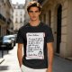 Christmas t-shirt with Santa's tariff excuse note print
