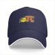 Black Baseball Cap With Pi Pie Lemon Graphic Design