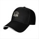 Black Baseball Cap With Astronaut Coffee Lover Print