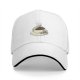 Black Baseball Cap With Coffee Cup And Cookies Graphic