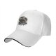 Black baseball cap with 'Surround Yourself With Negativity' graphic print