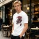 Olive green t-shirt with dimensional demogorgon graphic print