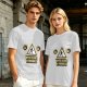 Olive T-Shirt With Coffee Search In Progress Warning Print