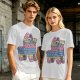 Olive T-Shirt With Colorful Donkey Pinata Graphic Print