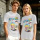 Oversized Graphic Tee with Death Flavor Bubble Tea Print