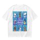 Olive green t-shirt with The Barky Bunch cartoon dog graphic