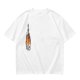 Olive Green T-Shirt With Pixel Art Skull Sword And Fire Print