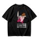 Olive t-shirt with Kirby holding knife and cake, text Calm Down I'm Only Here For The Cake
