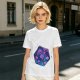 Olive T-Shirt With Galaxy D20 Dice Graphic