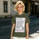 Christmas t-shirt with Santa's tariff excuse note print