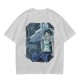 Olive T-Shirt Featuring Princess Mononoke Wolf Artwork
