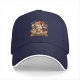 Black Baseball Cap With Cute Stacked Kittens Graphic