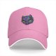 Black Baseball Cap With Neon Psychedelic Dragon Head Print
