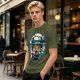 Spirited Away Bathhouse Graphic Tee with No Face and Dragon Art