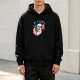 Black hoodie with a relaxed axolotl graphic and 'RELAXOLOTL' text