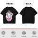 Olive t-shirt with muscular Hello Kitty graphic and 'I Took The Stairs' text
