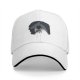 Black Baseball Cap With Monster Face Graphic Design