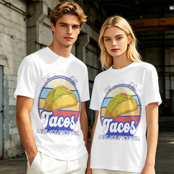 I'm Tacos A Tac-Hoe If You Will Taco Graphic T-Shirt