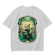 Olive Green T-Shirt With Fantasy Warrior Graphic Print